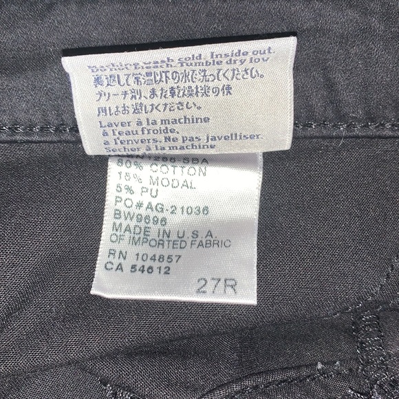 AG Adriano Goldschmied The Legging Black Pant Size 27 - Picture 8 of 13